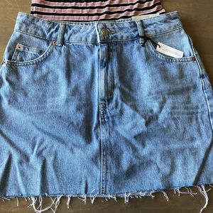 Topshop denim skirt